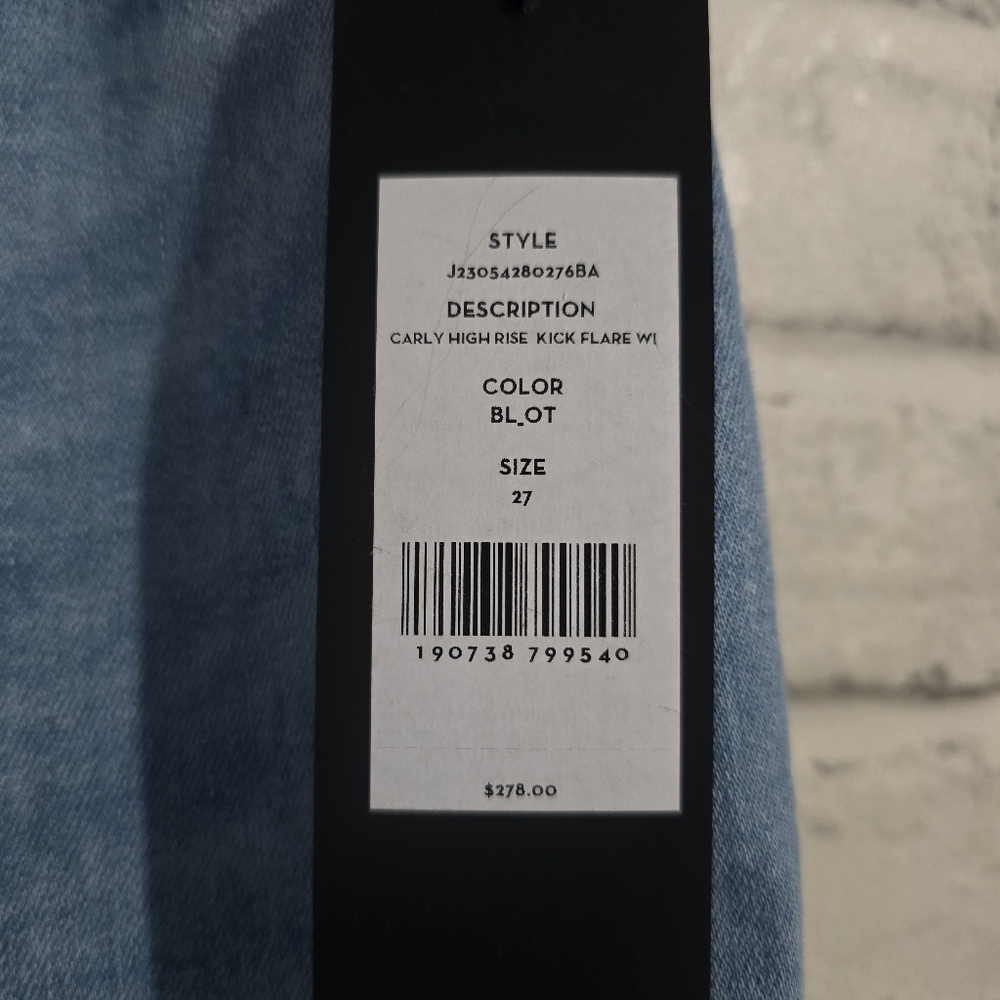 NEW Veronica Beard Carly Kick Flare Jean Light Wash‎ Size 27 - Picture 10 of 10